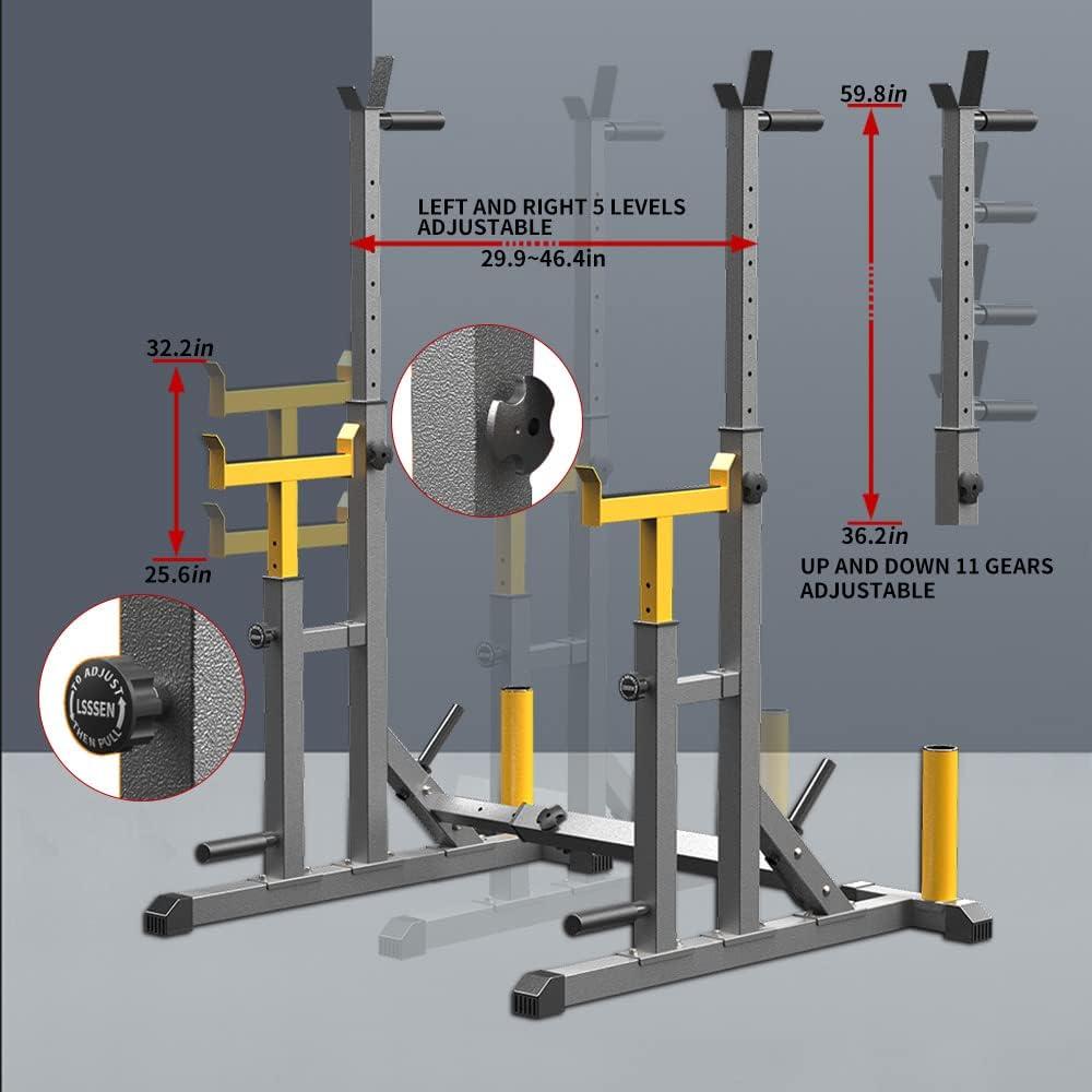 Our Review: K KiNGKANG 690lb Adjustable Squat Rack