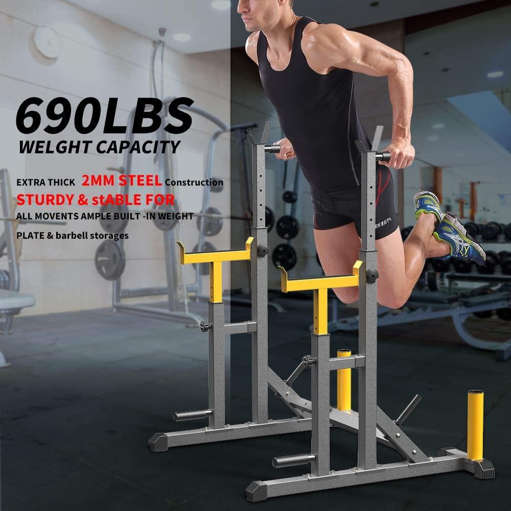 Our review: K ‌KiNGKANG 690lb Adjustable Squat Rack